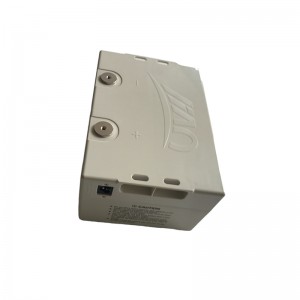 Caravan mover battery LAXpower-1230 12V 30Ah LiFePO4 battery pack with built-in charger and SOC