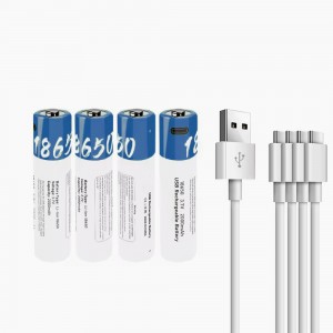 lithium rechargeable battery 18650 3.7V 1000mAh / 2000mAh with Type-C